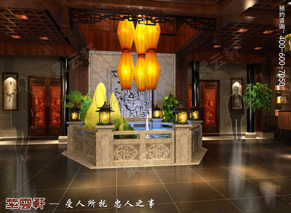 會(huì)所過(guò)廳古典中式裝修圖片