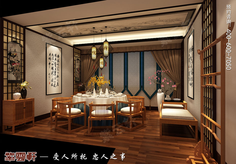 禪茶會(huì)所素齋房現(xiàn)代中式風(fēng)格裝修效果圖