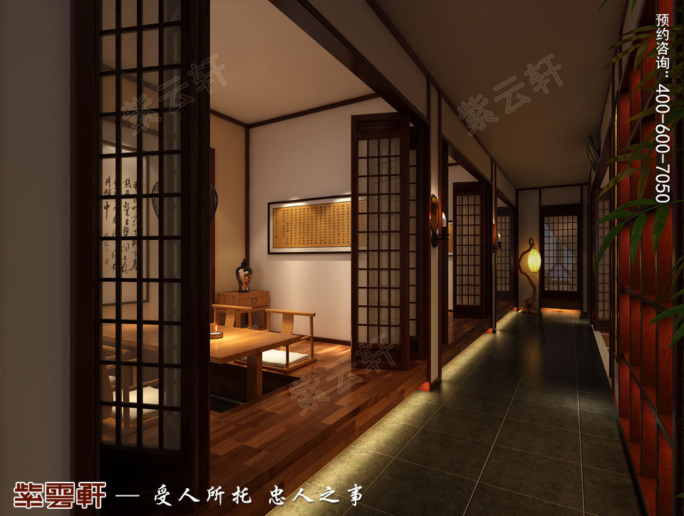 禪茶會(huì)所經(jīng)室現(xiàn)代中式風(fēng)格裝修效果圖