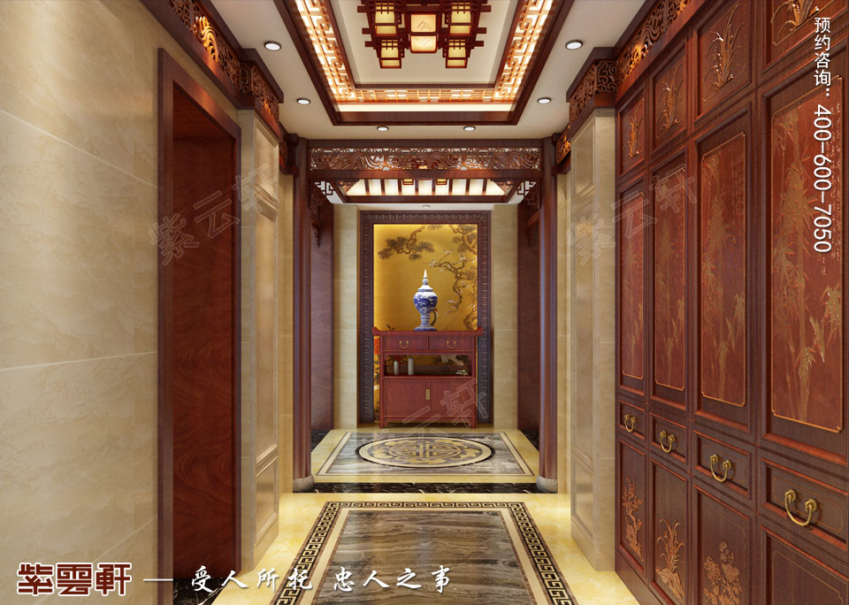 中式豪宅設(shè)計玄關(guān)